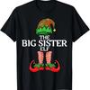 Big Sister Elf Christmas Matching Family T-Shirt