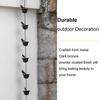 Rain Chains For Gutters Mobile Birds On Cups Rain Chimes Divert Water Away With Attached Hanger Dark Bronze Home DéCor Stunning