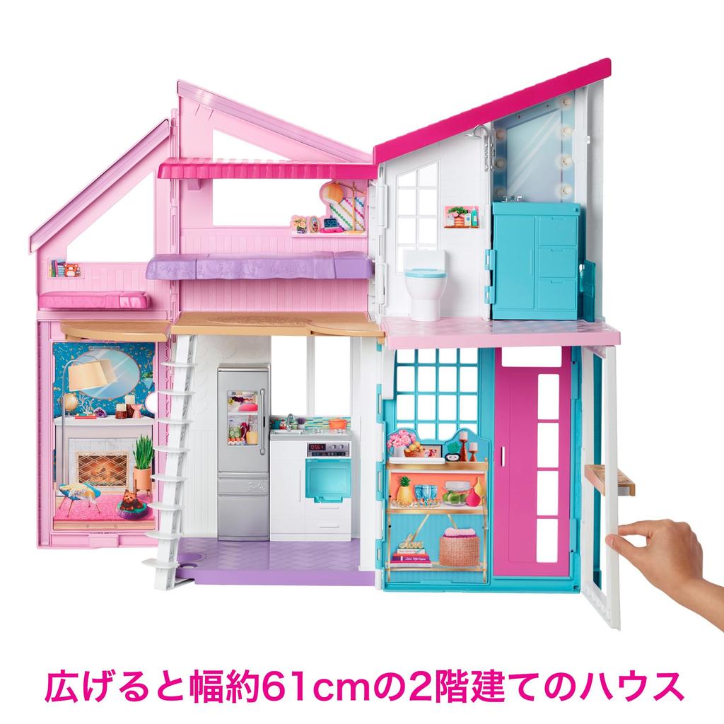 Barbie Malibu House Sold Dress Up Play Ages 3 and Ups Pink FXG57 (Кукла отдельно) Кукольный/домашний спектакль/ролевые игры