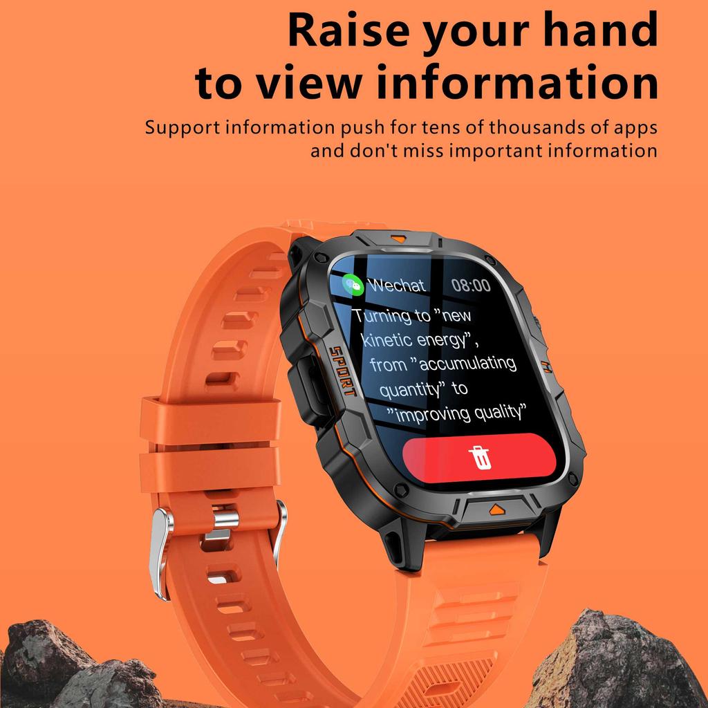 2025 Новые Смарт-часы Военного Класса Мужские 1.96" AMOLED 5ATM Водонепроницаемые Спортивные Фитнес-трекер BT Звонки Смарт-часы Женские Для IOS