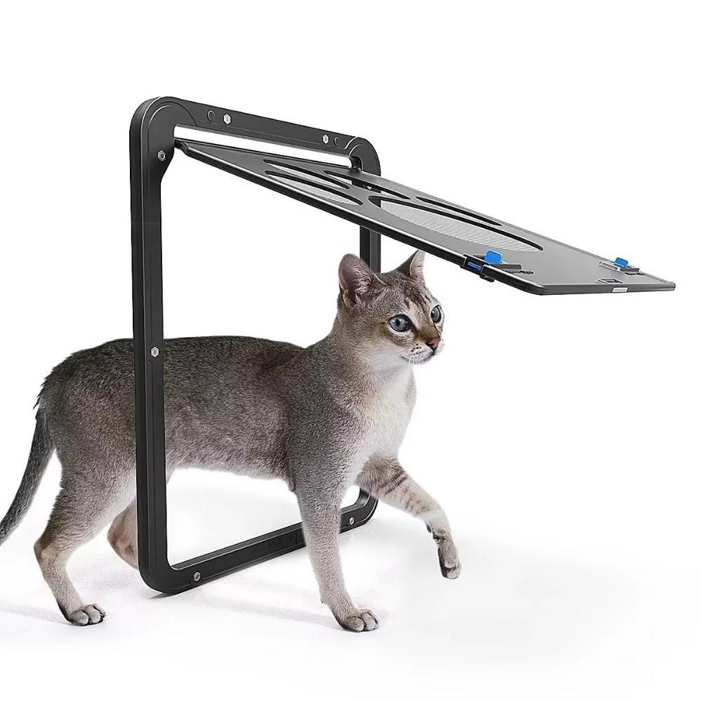 Автоматический замок Магнитная москитная сетка Пластиковая самозакрывающаяся дверь для питомцев Дверца для собак Домашний сад