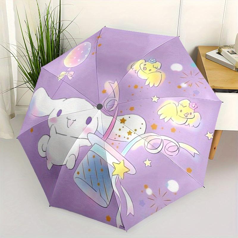 1pc Sanrio Magician Cinnamoroll Design Automatic Opening and Closing Umbrella - Small Umbrella Suitable for Various Occasions, Portable 3-Fold Small U