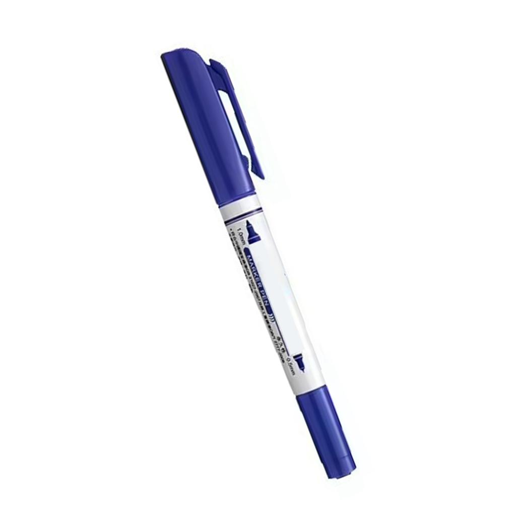 Масляный маркер с двойным наконечником, без запаха, многоцелевой, для офиса, учебы, рисования