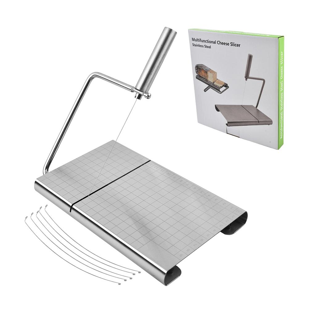Cheese Slicer Multipurpose Cutter For Block Cheese Butter Fruits No Installation Required Kitchen Gadget Sausages Cutting Board