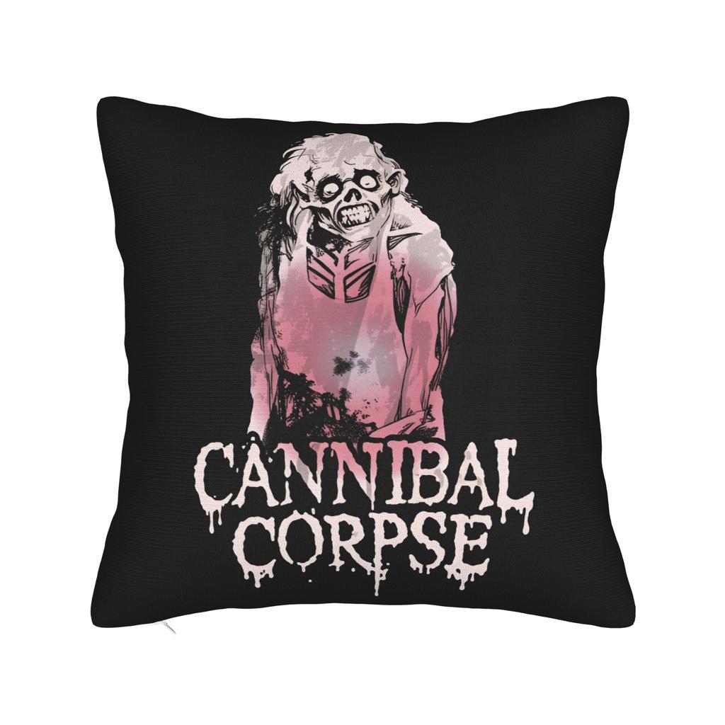 Pillow Case Death Metal Band Cannibal Corpse Soft  Pillow Cover For Sofa Home Decoration Retro Trendy Pillowcases
