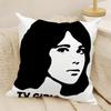 Hot TTV Girl Who Really Cares Pillow Case Natural Linen DoubleSided Printing Sofa Home Decor Cushion Cover