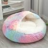 Cat Nest Semi-enclosed Winter Warm House Cat Villa Plush Cover Nest Four Seasons Dual-purpose Half-purpose Dog Nest