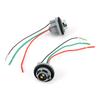 1157 Socket Connector, BAY15D/1157 Iron Core Lamp Holder Adapter Base Socket Connector Harness Plug Brake/Stop/Turn Signal Light