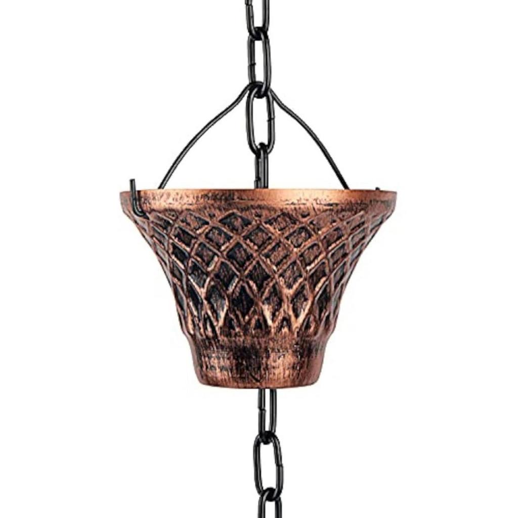 Rain Chain for Gutter Garden Outside Gazebos Decorative Roofs for Divert Water Sheds Outdoor Replacement Downspout 280cm Long