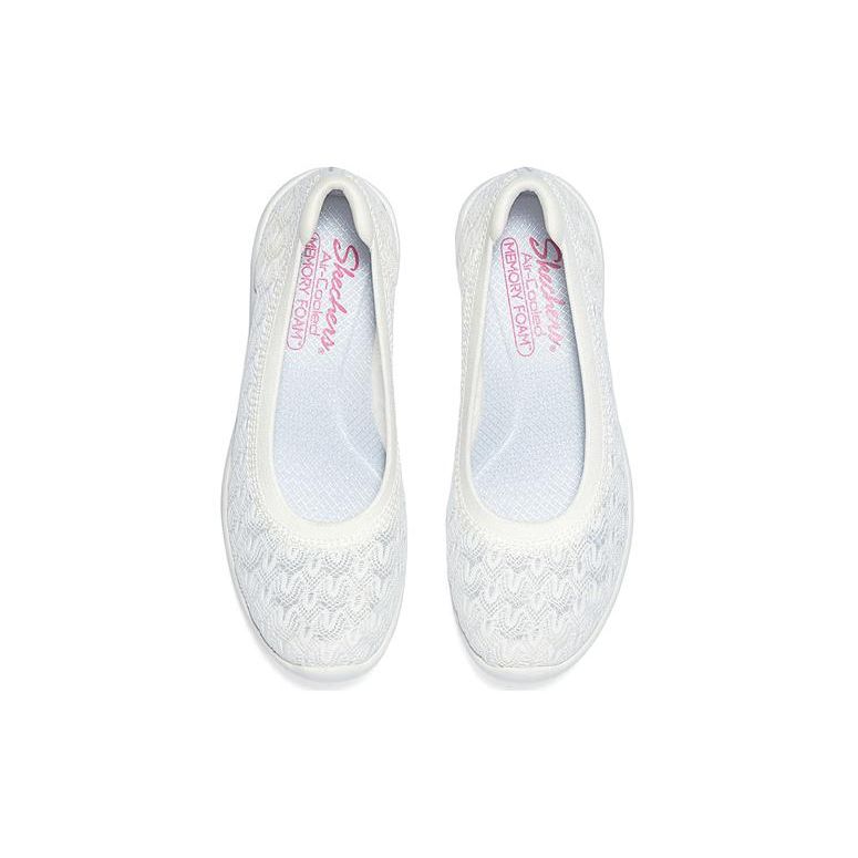 Skechers Современные удобные амортизирующие прочные легкие низкие повседневные туфли Женские повседневные туфли Белые 158727-WHT