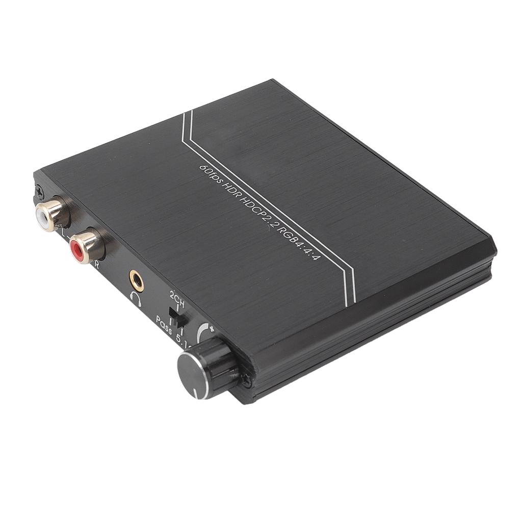 Экстрактор мультимедийного интерфейса HD 4K 60 Гц Разветвитель мультимедийного интерфейса HD с регулятором громкости для