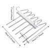 6-слойная вешалка для брюк, экономящая место, органайзер для одежды из нержавеющей стали, полотенце