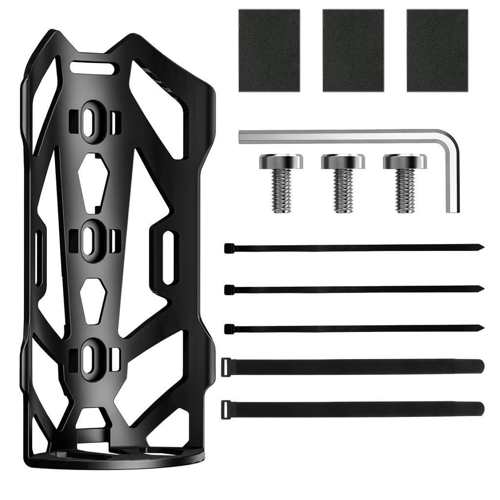 Велосипедная клетка для груза Велосипедная передняя вилка с фиксирующим ремнем Водонепроницаемое крепление для вилки велосипеда Велосипедная флягодержатель