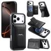 Магнитный чехол для беспроводной зарядки телефона для IPhone Air 17 16 Pro Max 16E 15 Plus 14 13 12 Съемная подставка Кошелек Отсек для карт Чехол