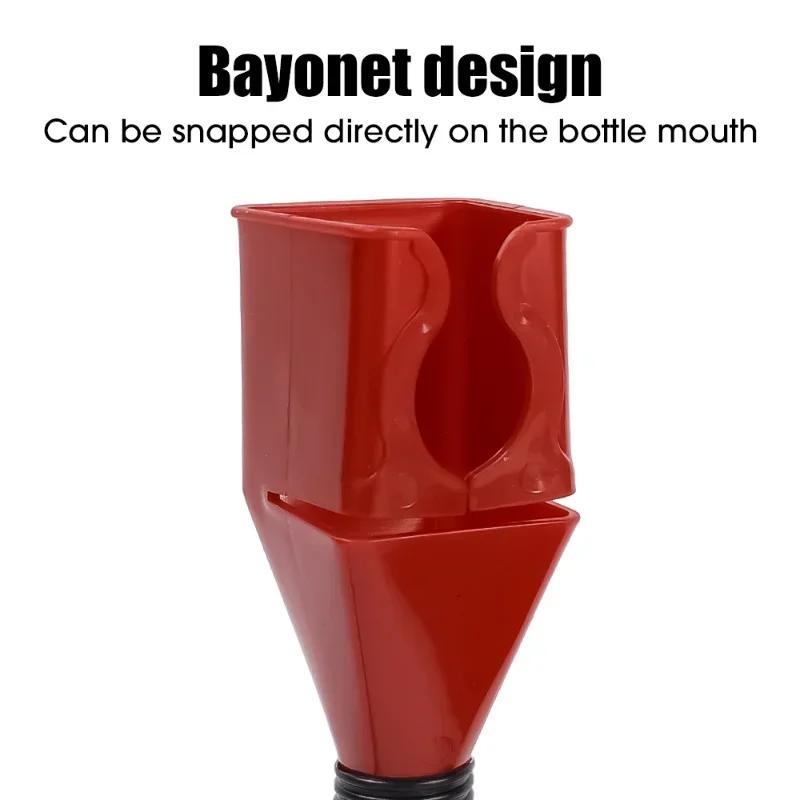 1/2pcs Telescopic Car Refueling Funnel Universal Engine Oil Gasoline Filter Transfer Funnels Tool Foldable Portable Funnels