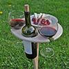 Portable Wine Table for Outdoor Events Foldable Wooden Wine Rack Table Picnic Placemat Camping Table for Garden Camping
