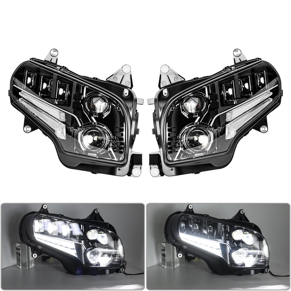 2 шт. 120 Вт мотоциклетные фары с ДХО для Honda GoldWing 1800 GL1800 2001-2017 фары в сборе