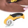 Cordless Electric Scissors Rechargeable Rotary Mini Cutter for Efficient Fabrics and Leather Cutting with Safety Lock
