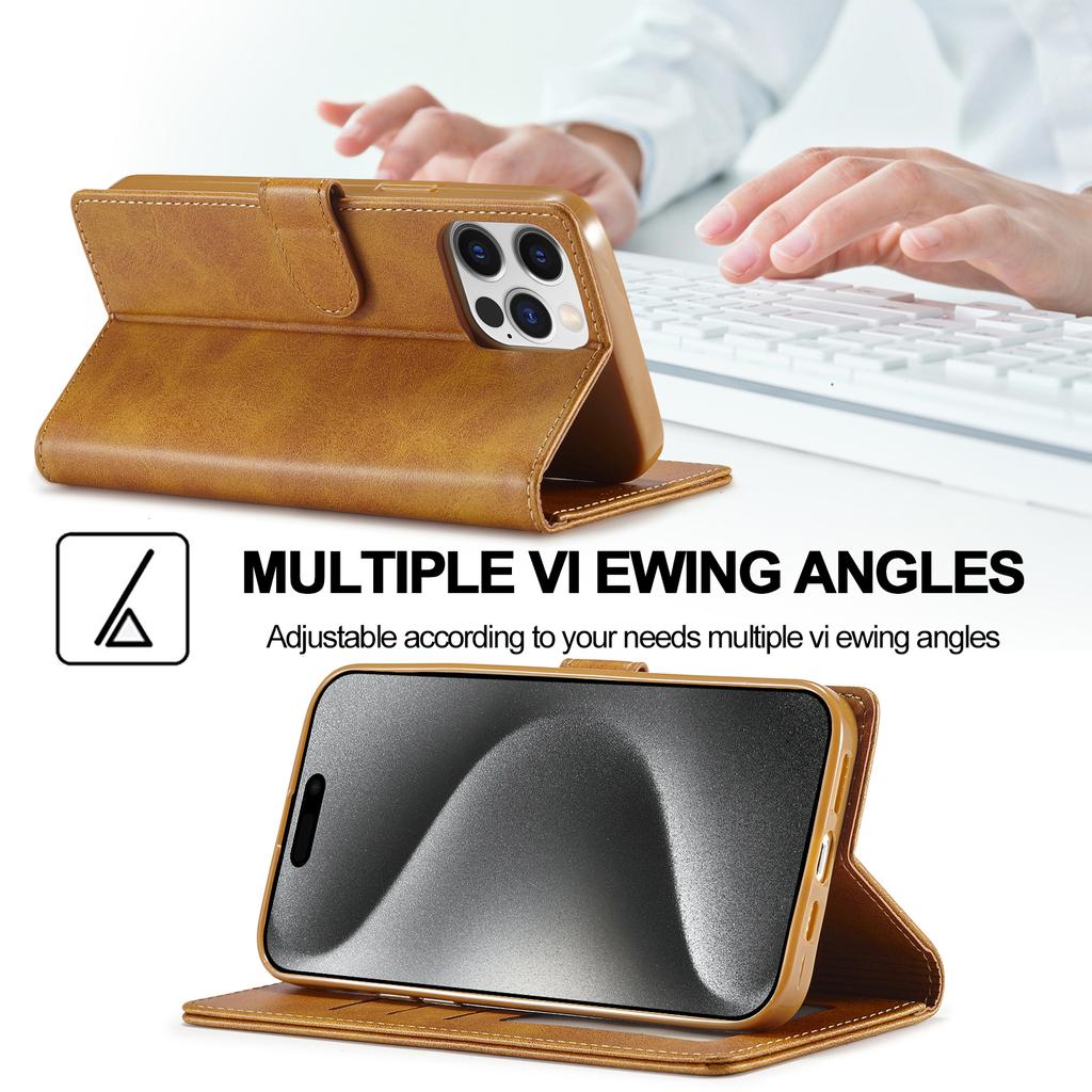 LC.IMEEKE Leather Flip Cover Phone Case for Samsung S23 S22 S21 Ultra Plus S21 S20FE A13 A53 A14 A54 A52 /iPhone 15 14 13 12 11 Pro Max XS MAX XR 8 7