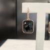 ARTRIA Square Cut Onyx E Earrings JTOERFR0028PKF