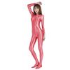 Diving Suit Skin Contact Competition Hot Springs Are Also Available Are Nylon Swimsuits with Legs [AMORESY] Shiny, Full-body Slimming. (rose, XXXL)
