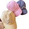 Elegant Cotton Summer Baseball Cap With Adorable Bow Embroidery For Women