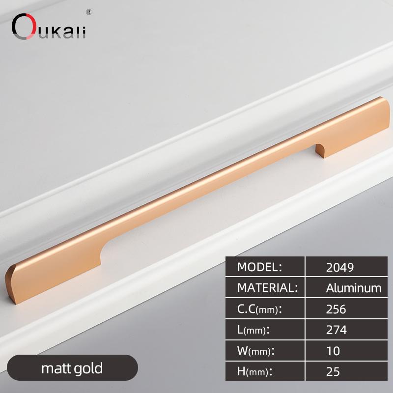 Oukali 400 мм Хорошее Качество Современная Мебель Простой Шкаф Шкаф-Купе Дверца Шкафа Ящик Алюминиевый Сплав Длинные Ручки