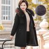 Warm and Fashionable Mom's Winter Cotton Jacket with Fleece Coat for Women