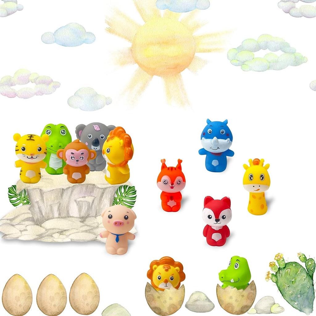 10 шт., маленькие животные, пальчиковые куклы, детские игрушки, мягкие резиновые ручные куклы, пальчики, игрушки для новорожденных, интерактивные развивающие игрушки для детей