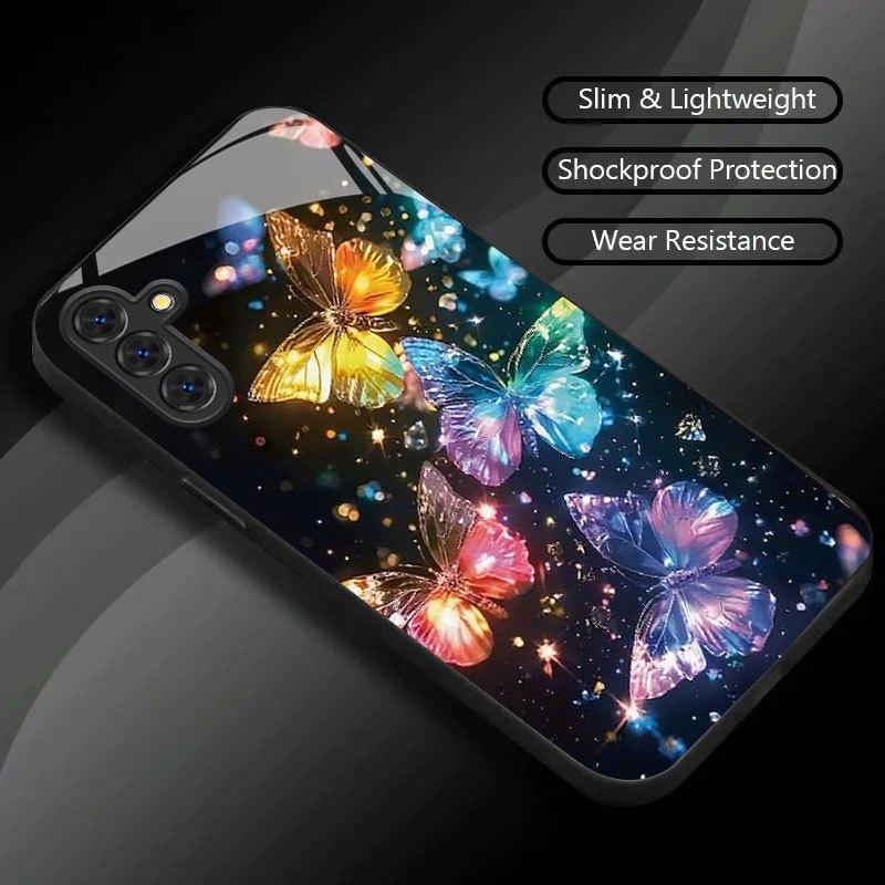 Модные Чехлы для Телефона с Полированным Хрустальным Крылом Чехол Coque Fundas для Samsung Galaxy S26 S25 S24 S23 S22 S21 FE Ultra Plus