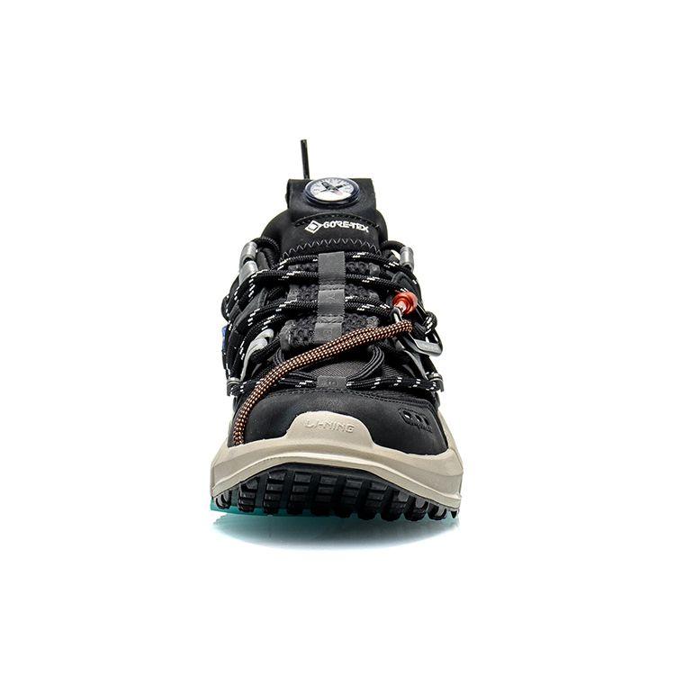 Li-Ning Удобные прочные повседневные низкие туфли для папы, женские кроссовки, черные AGLQ138-1