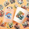 55Pcs Cartoon Panda Waterproof Stickers Personality Cute Decorative Luggage Cup Laptop Phone Guitar Skateboard Stickers
