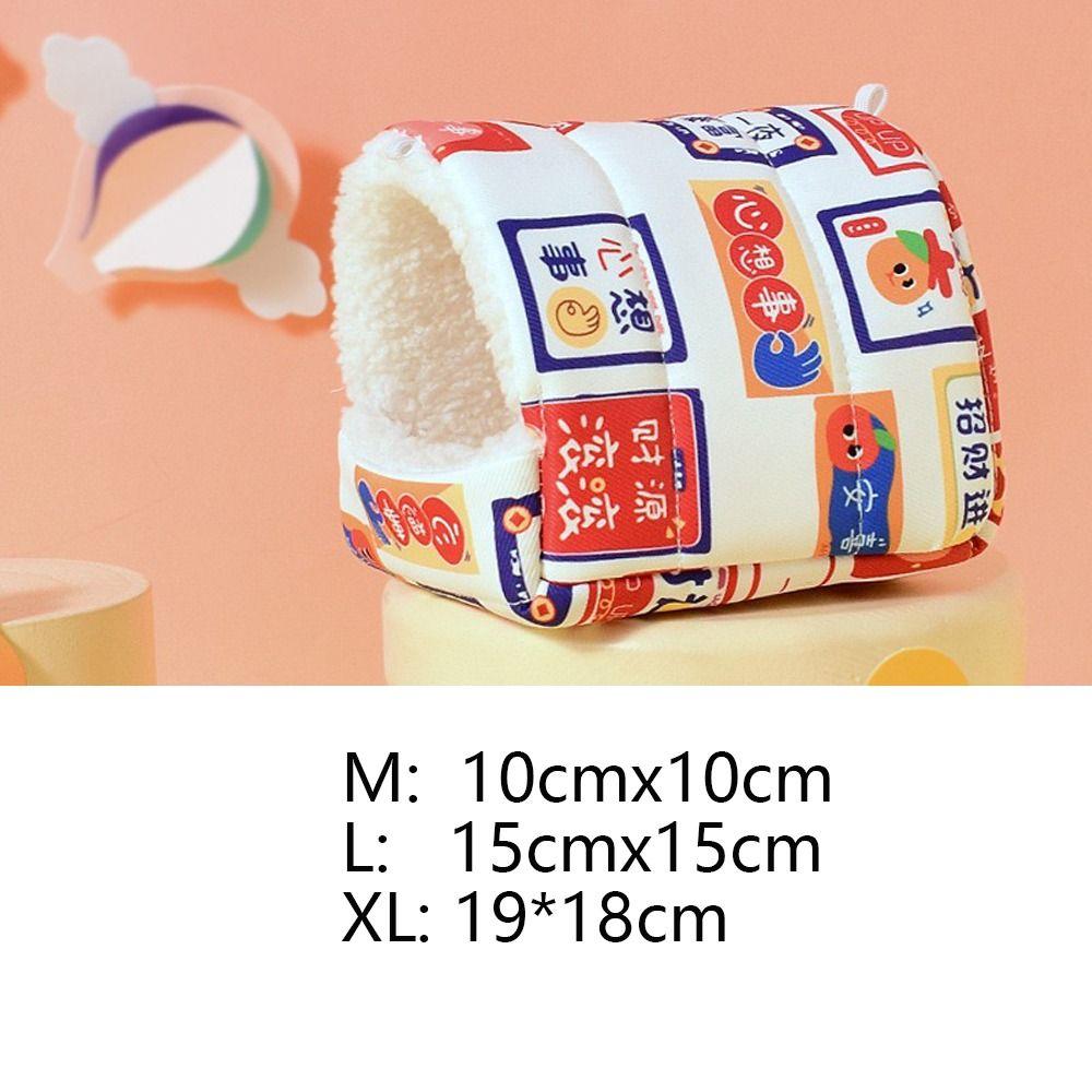 Rabbit Squirrel Hut Hamster House Winter Warm Guinea Pig Nest Soft Small Animal Sleeping Bed