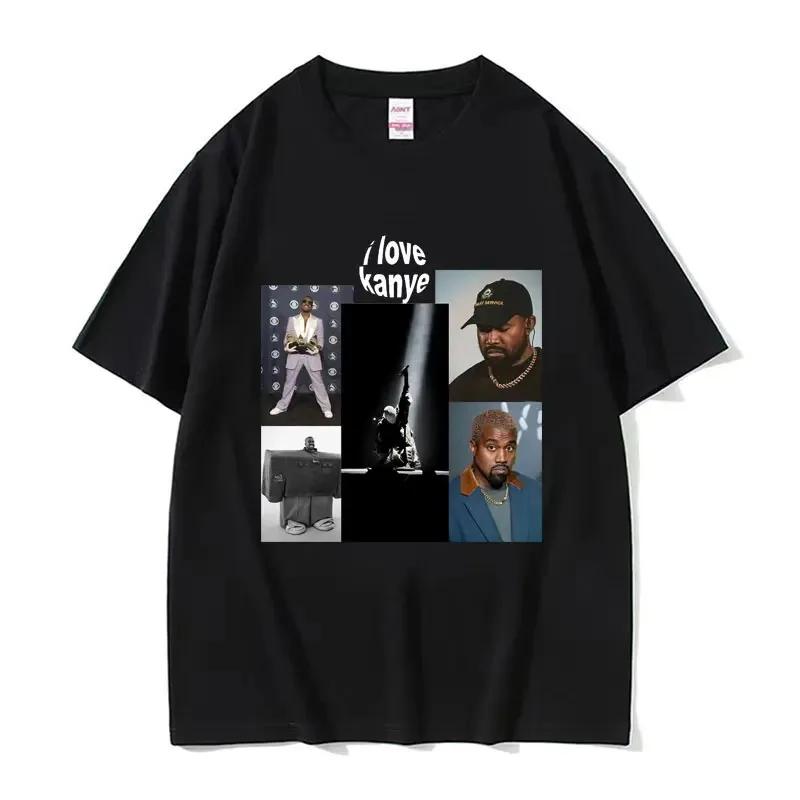 Funny Kanye West Meme T-Shirt Vintage Hip Hop Rap Tshirt UnisexCotton Short Sleeve Oversized T Shirt Streetwear Clothes