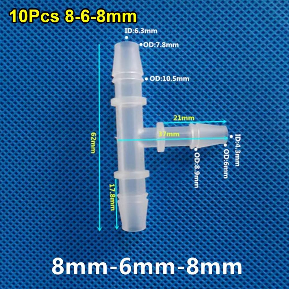 10 шт. 3-2-3 мм до 14-10-14 мм 3-ходовой соединительный шланговый фитинг для аквариумных рыбок