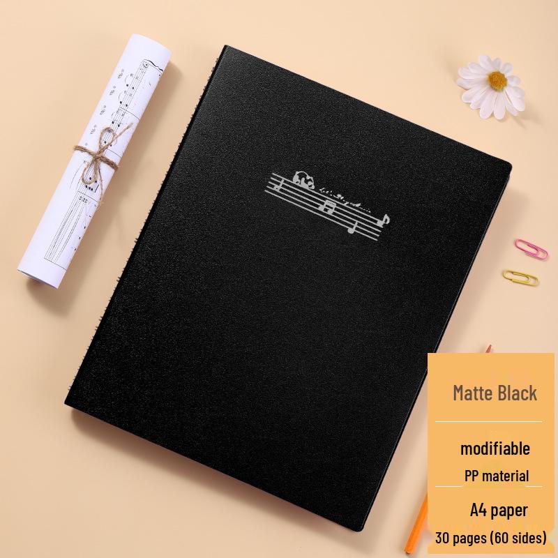 Папка для нот формата A4 Morandi с антибликовым покрытием и зажимом