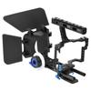C500 Aluminum Alloy Camera Camcorder Video Cage Rig Kit Film Making System with 15mm Rod Matte Box Follow Focus Handle Grip for Panasonic GH4