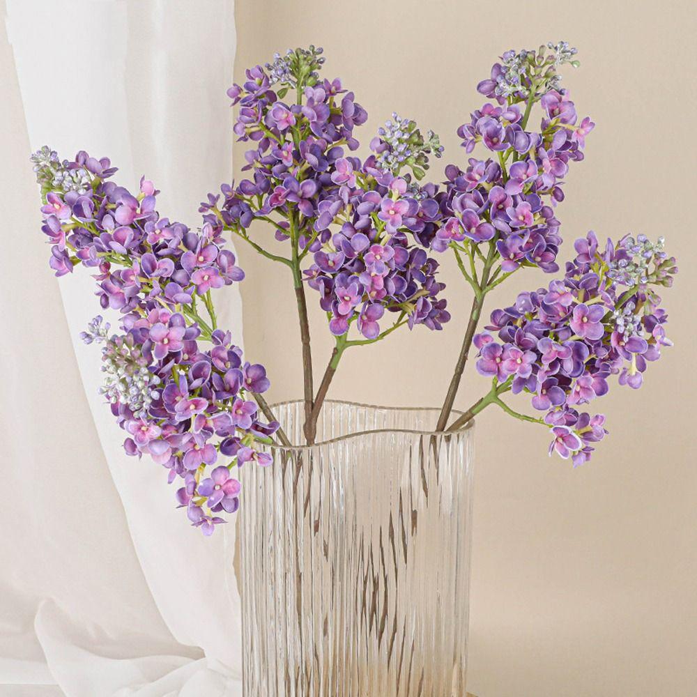 Elegant Artificial Lilac Flower Real Touch Fake Flower Shop Hotel Decoration
