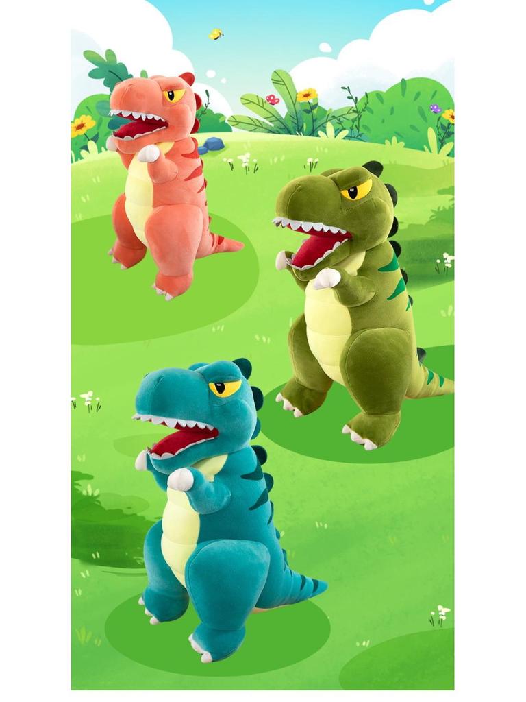 Large Tyrannosaurus Rex Plush Toy - Soft Pillow & Comforting Stuffed Animal for Kids