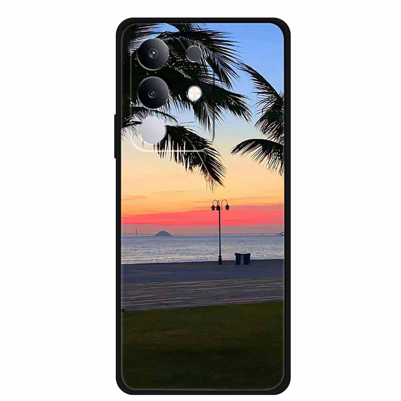 For vivo T4x Cover Silicone TPU Phone Case Funda for vivo T4x 5G V2437 Black Back Bumper Soft Protector Cartoon Anime Cute Capa