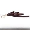 Casual Ladies Leather Thin Belt With Minimalist Knot Design And Alloy Closure
