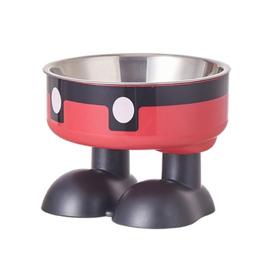 Приподнятые миски для кошек Миска для домашних животных из нержавеющей стали с нескользящим основанием Съемный питомец