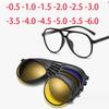 2380 Новые Ретро Солнцезащитные Очки Мужские Кошачий Глаз Магнитная Клипса Солнцезащитные Очки Женские Оправа TR Рецептурные -0.5 -1.0 -2 -2.5 -3.0 До -6