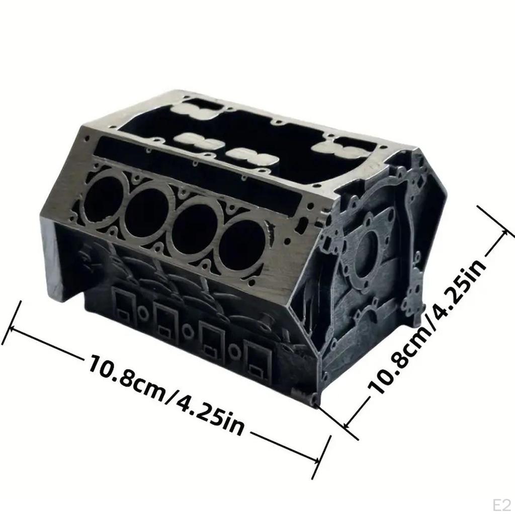 Держатель визитной карточки для блока двигателя, уникальный подарок на день рождения, украшение из смолы