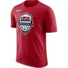 USAB Basketball DRI-Fit T-shirt Sport Red/Sport Red/White Men Streetwear FQ3634-614
