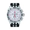 Aviator Supersize Chronograph Rubber Strap Silver Dial Quartz 7033.9832 100M Men's Watch