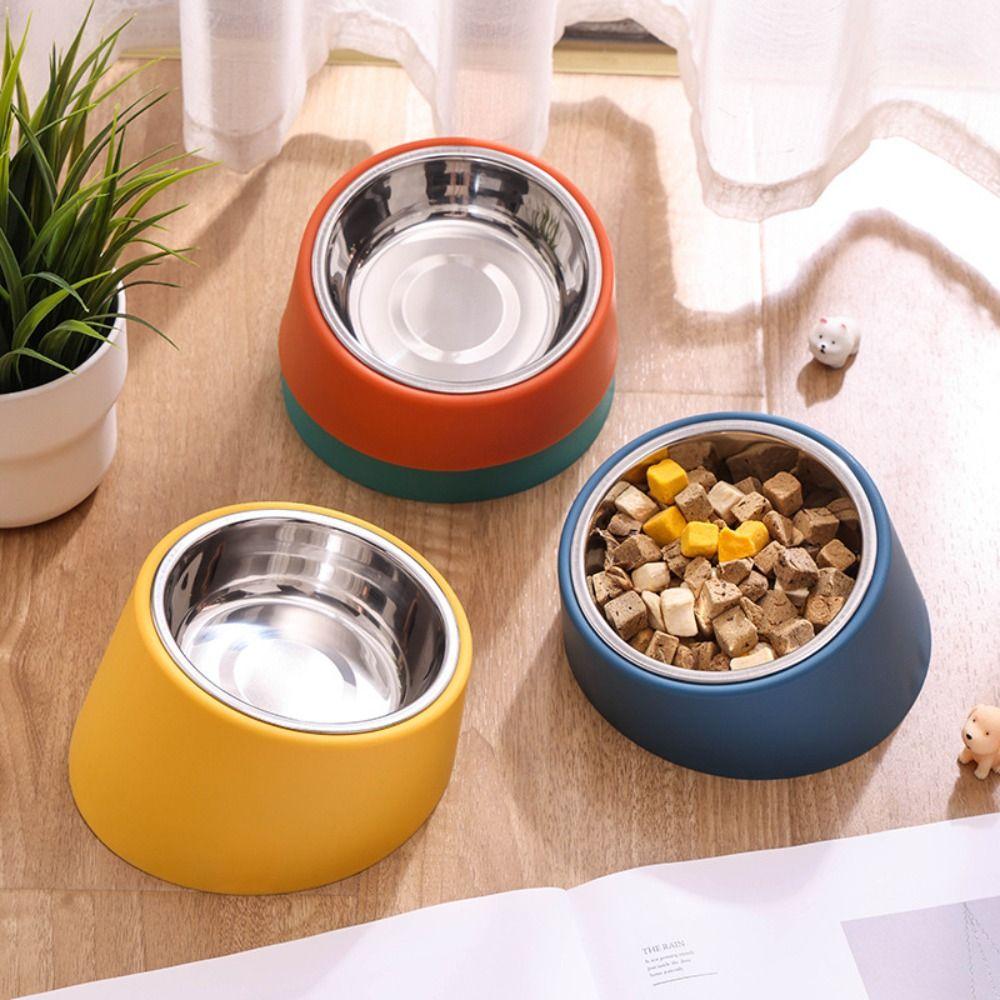 Large Capacity Dog Feeder Anti Rollover Pet Bowl New Food Bowl