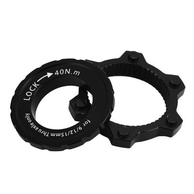 CANSUCC Втулка велосипеда Дисковый тормоз Center Lock Адаптер Алюминиевый сплав Center Lock Диск к 6 болтам Адаптер диска Черный