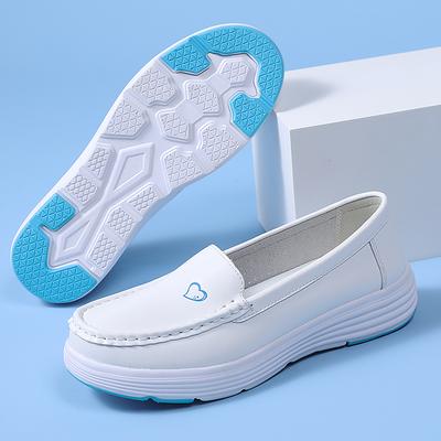 Женские мокасины черные лоферы кожаные для вождения белые повседневные слипоны для ходьбы обувь для медсестер