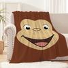 Мультяшный смешной арт обезьяна C-Любопытный G-Джордж Фланелевое теплое мягкое плюшевое одеяло для дивана гостиной офиса спальни путешествий подарок